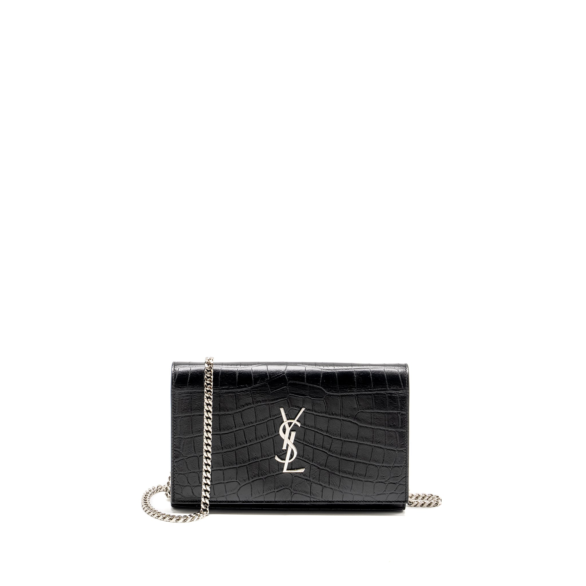 saint-laurent-ysl-classic-chain-wallet-crocodile-embossed-calfskin-black-shw