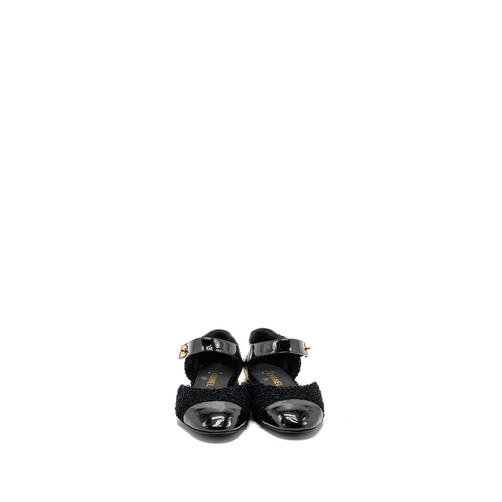 chanel-size-39-21k-cc-logo-ballerinas-tweed-patent-calfskin-black-ghw