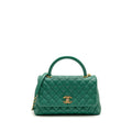 chanel-medium-coco-handle-caviar-green-ghw