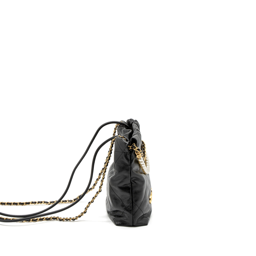 chanel-23s-mini-22-bag-with-pearl-shiny-calfskin-black-brushed-ghw-microchip