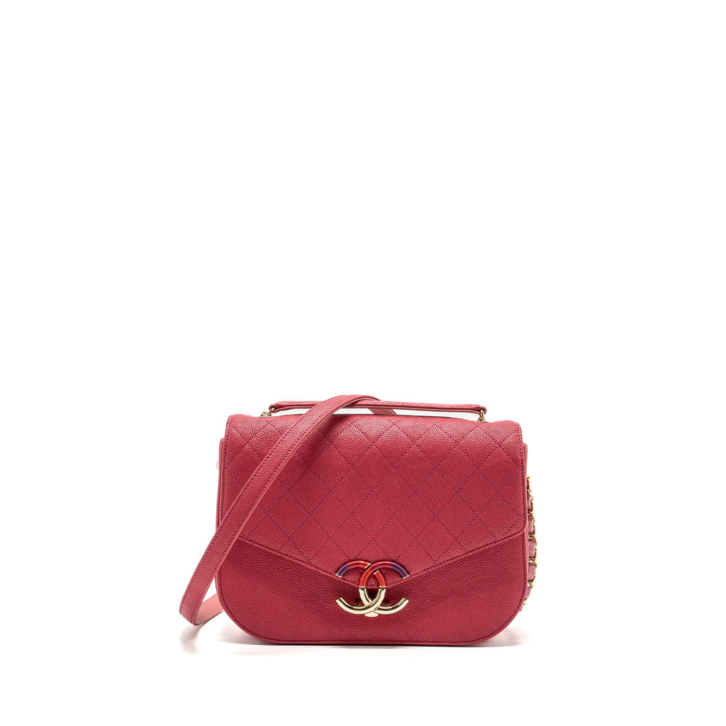 chanel-giant-cc-logo-messenger-bag-grained-calfskin-pink-lghw