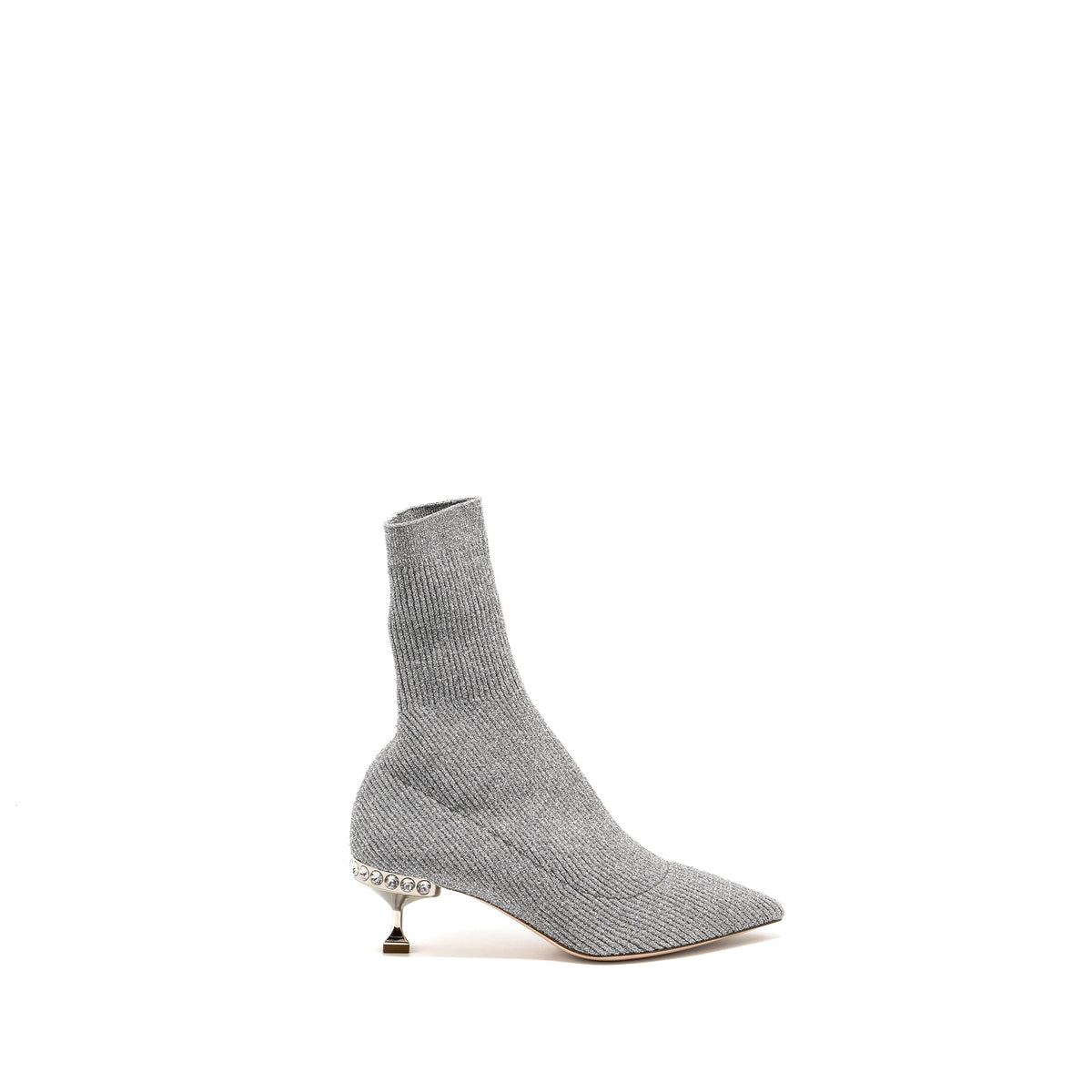 miu-miu-size-38-5-glitter-sock-boots-silver