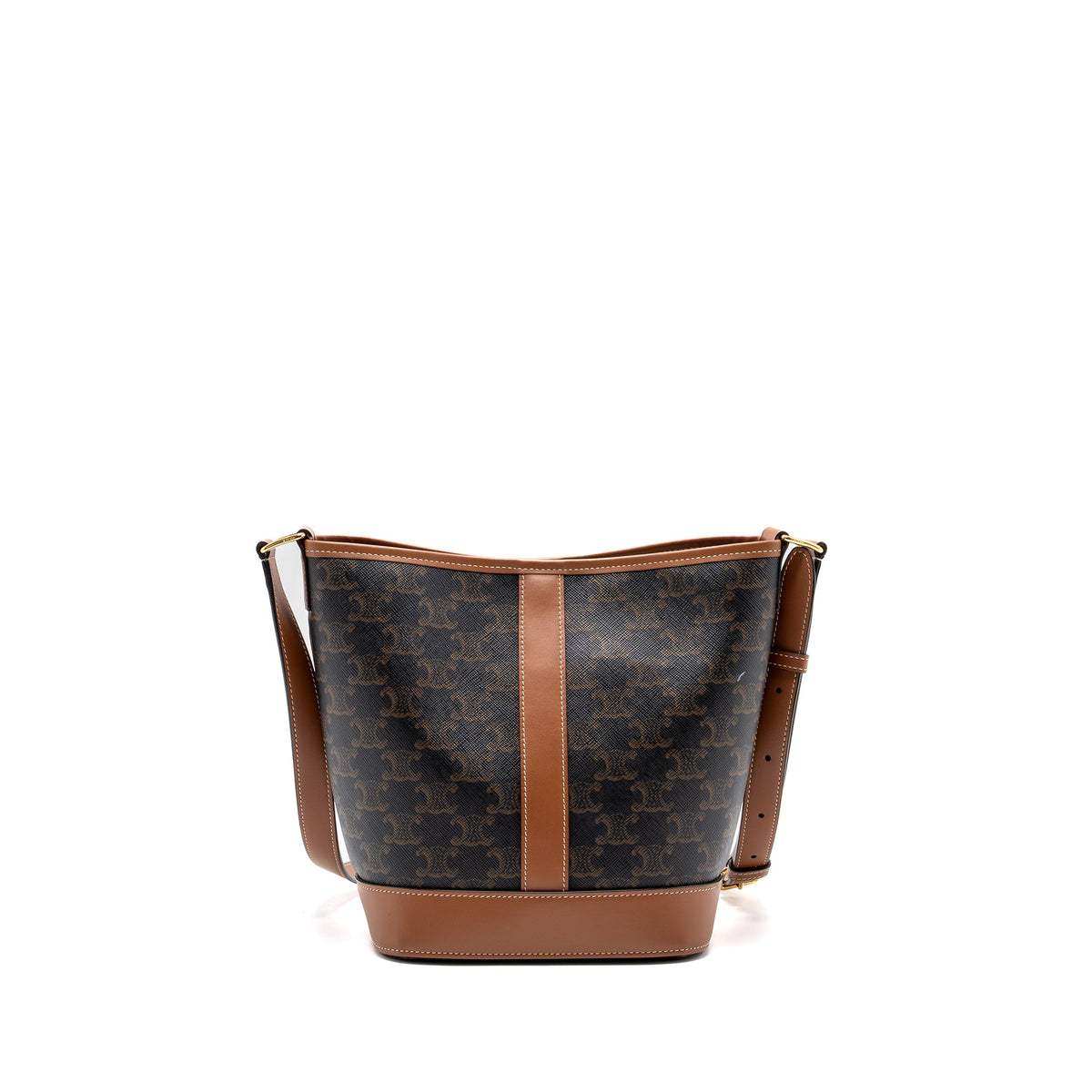 celine-small-bucket-bag-triomphe-canvas-leather-ghw