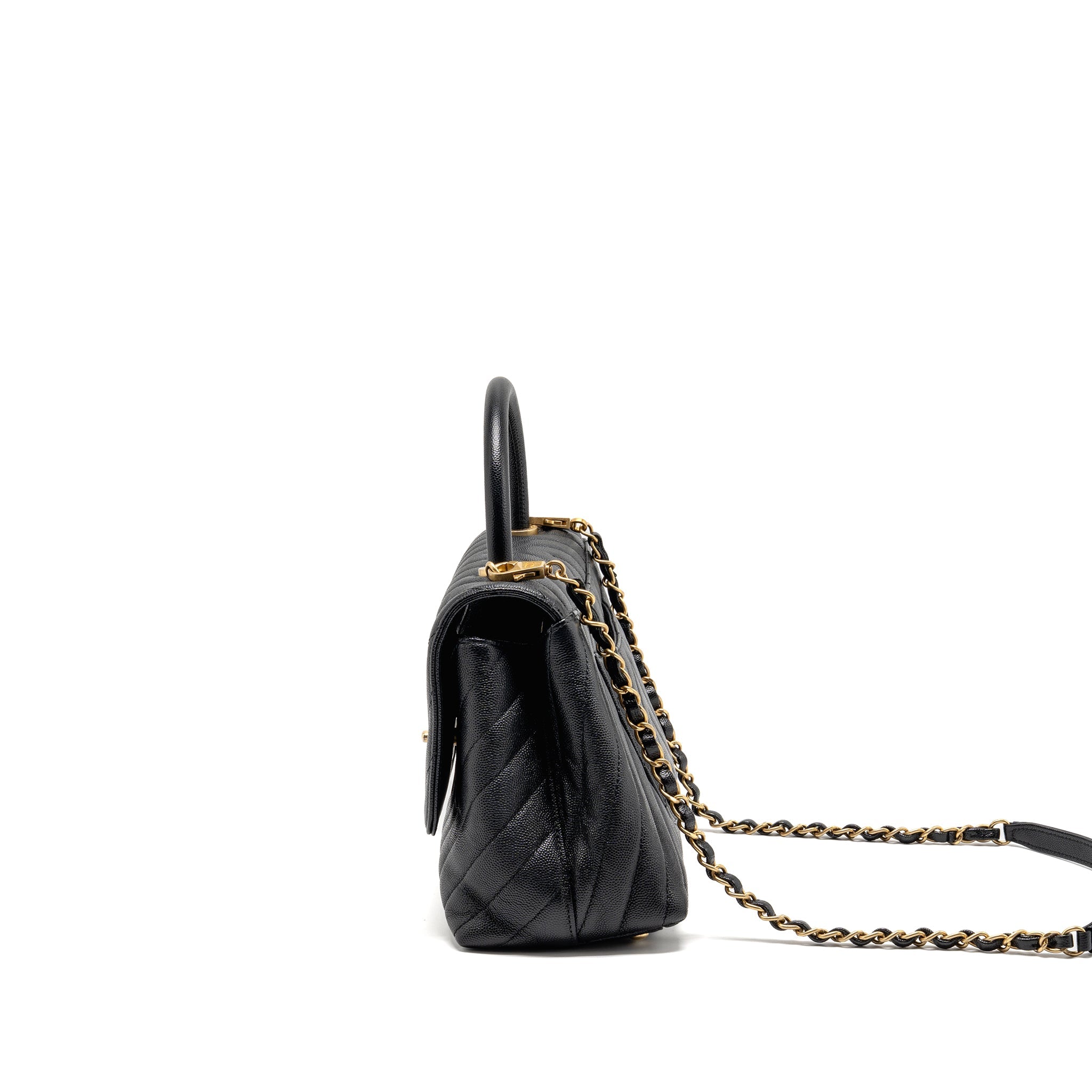 chanel-medium-chevron-coco-handle-caviar-black-ghw
