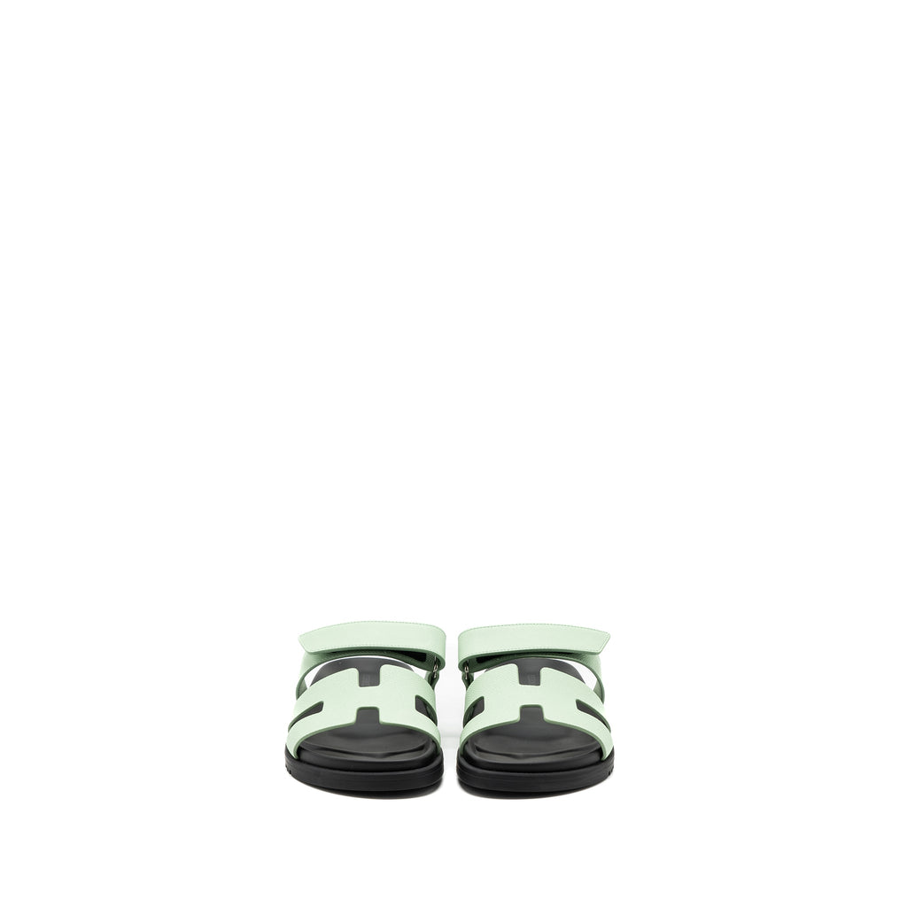 hermes-size-37-5-chypre-sandals-epsom-vert-jade