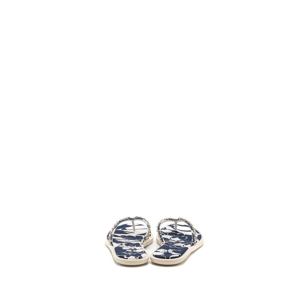 chanel-size-40-mules-cotton-lambskin-navy-blue-ecru-shw