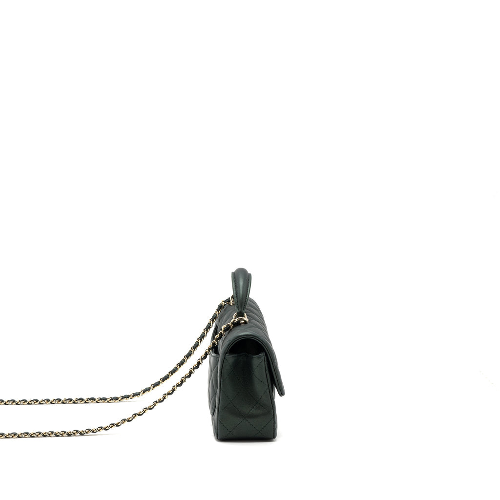 chanel-top-handle-mini-rectangular-flap-bag-lambskin-dark-green-lghw-microchip