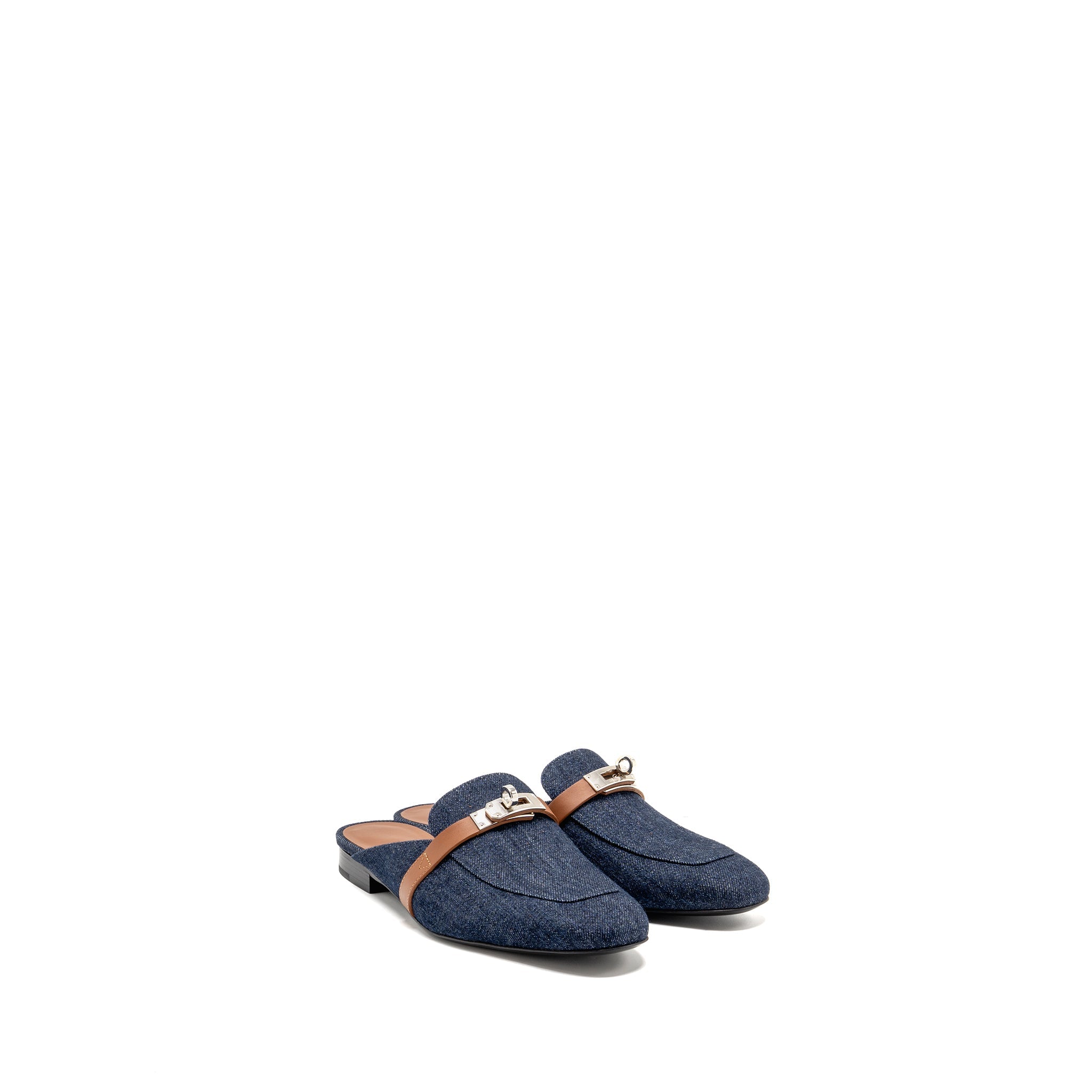 hermes-size-38-oz-mule-calfskin-denim-canvas-bleu-brut-gold-shw