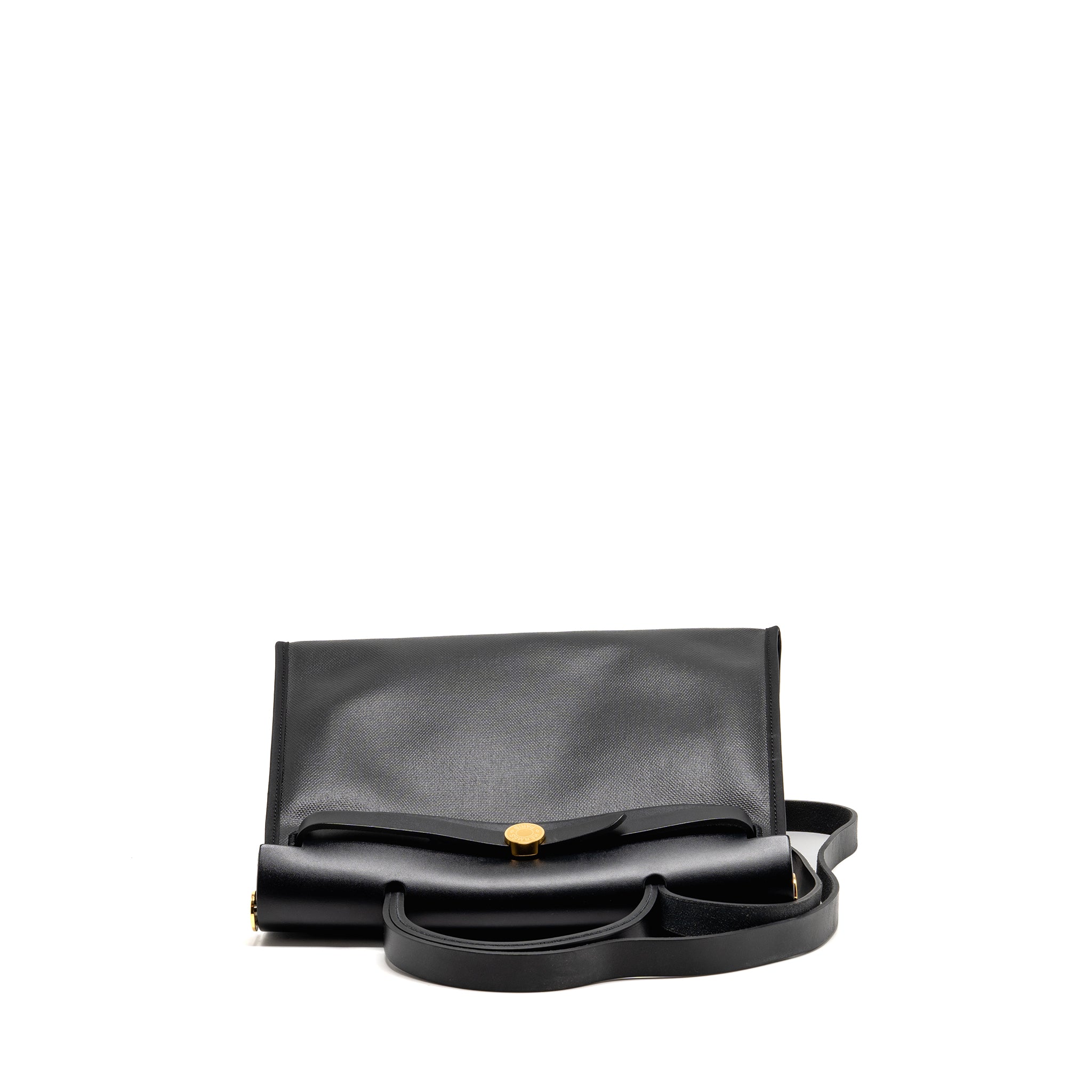 hermes-herbag-31-zip-bag-berline-canvas-hunter-leather-black-ecru-black-ghw-stamp-b