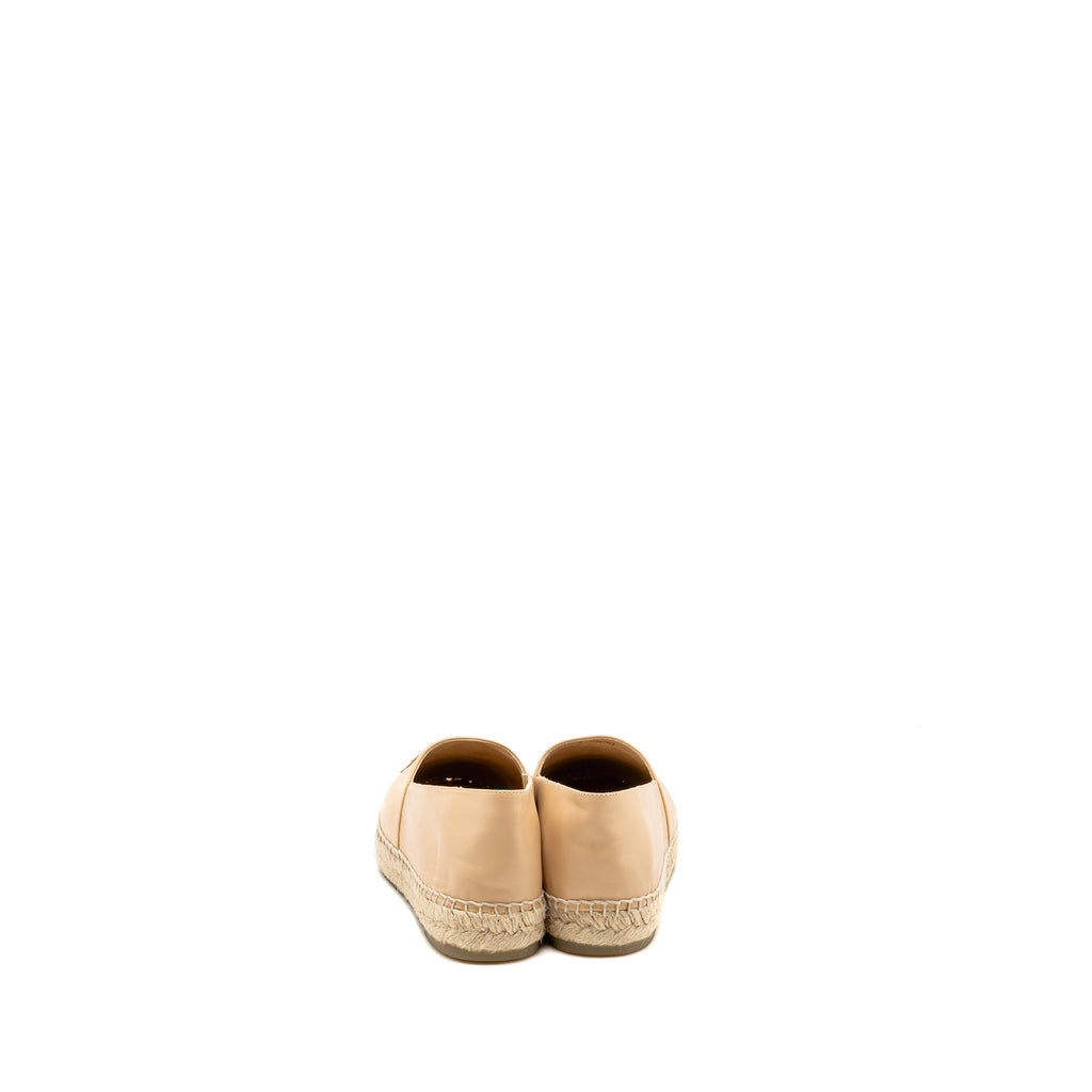chanel-size-40-espadrilles-lambskin-beige-black