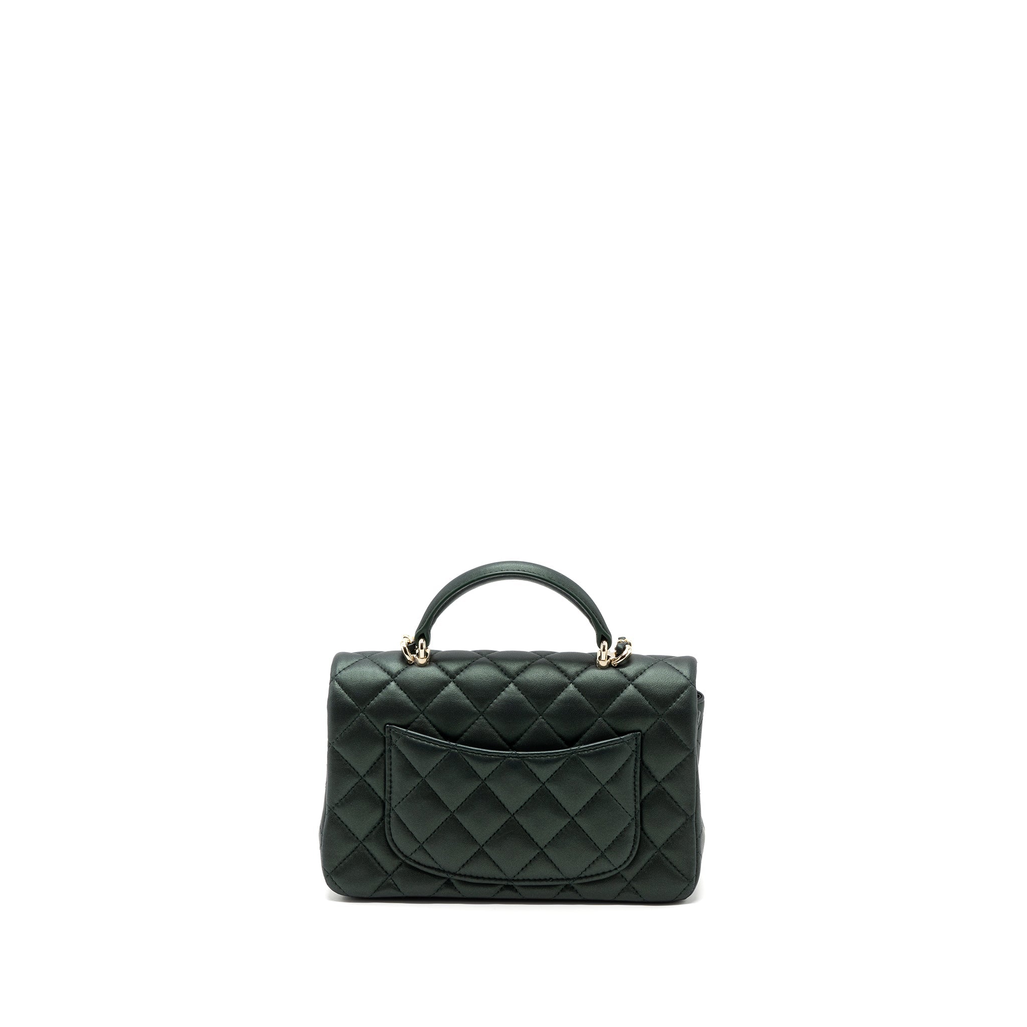 chanel-top-handle-mini-rectangular-flap-bag-lambskin-dark-green-lghw-microchip