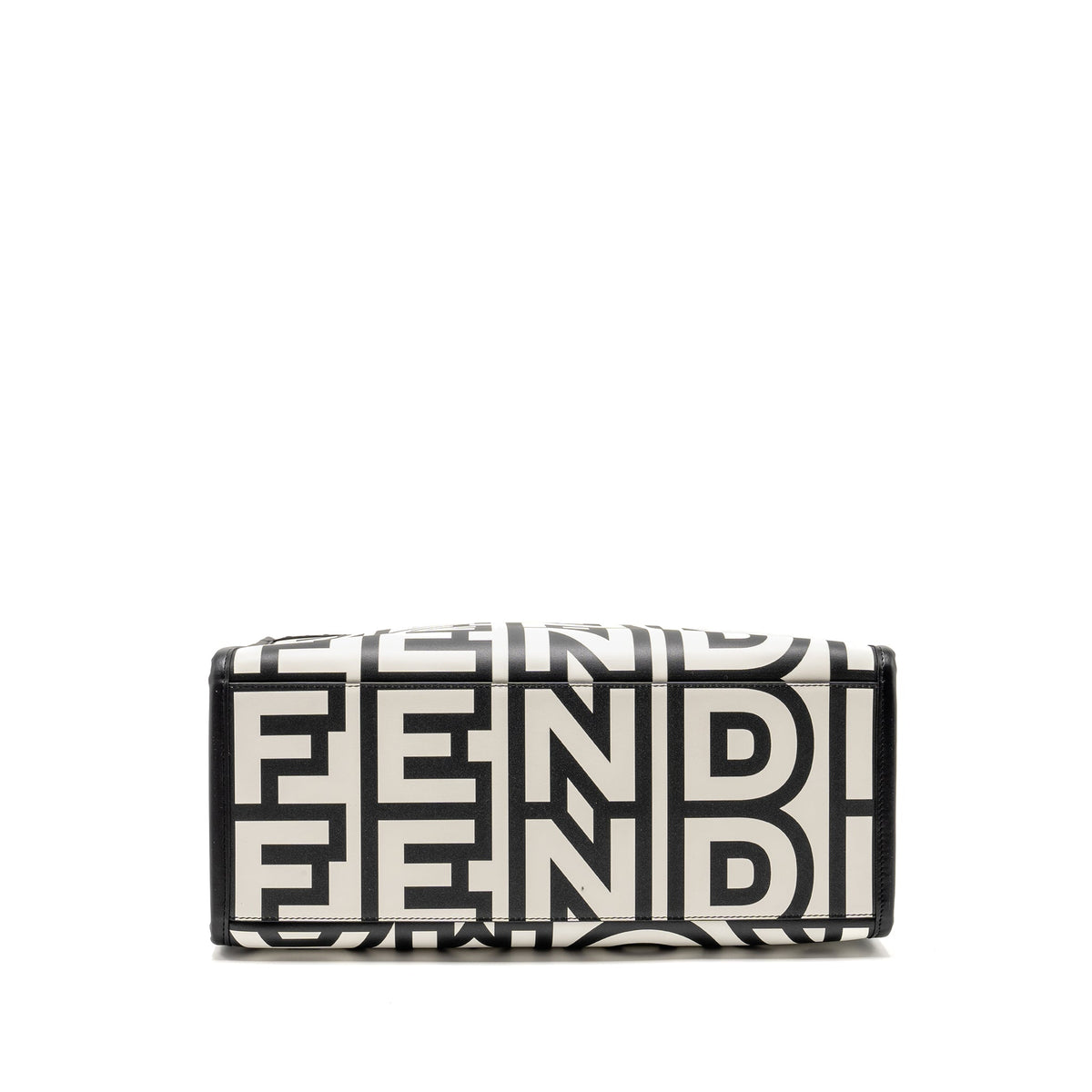 fendi-medium-sunshine-roma-shopping-bag-calfskin-black-white-shw-copy