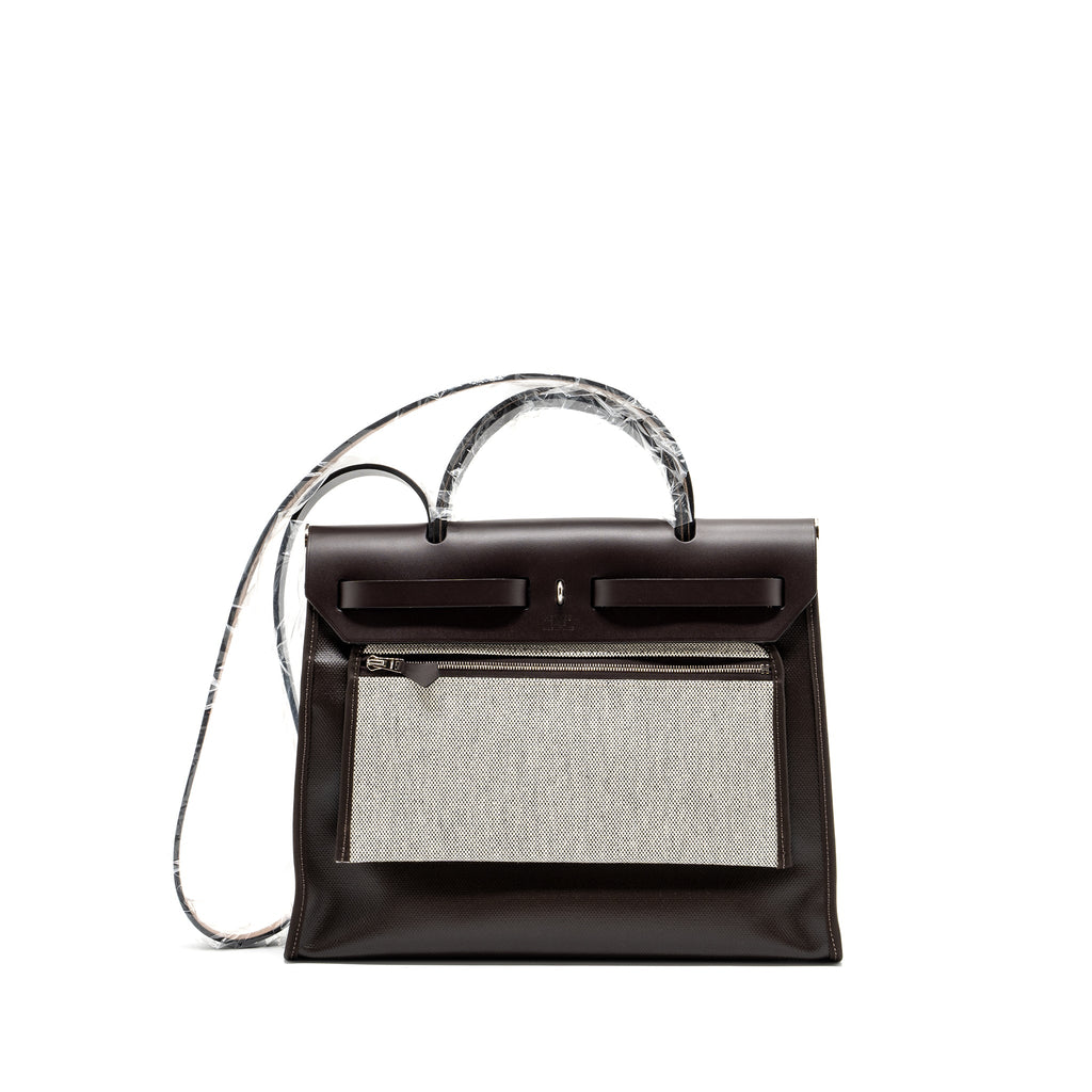 hermes-herbag-31-zip-bag-canvas-hunter-leather-ebene-ecru-black-shw-stamp-u