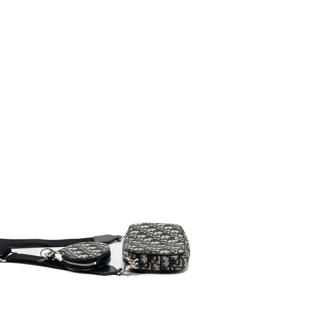 dior-3-in-1-mini-zipper-pouch-with-strap-blue-jacquard-shw