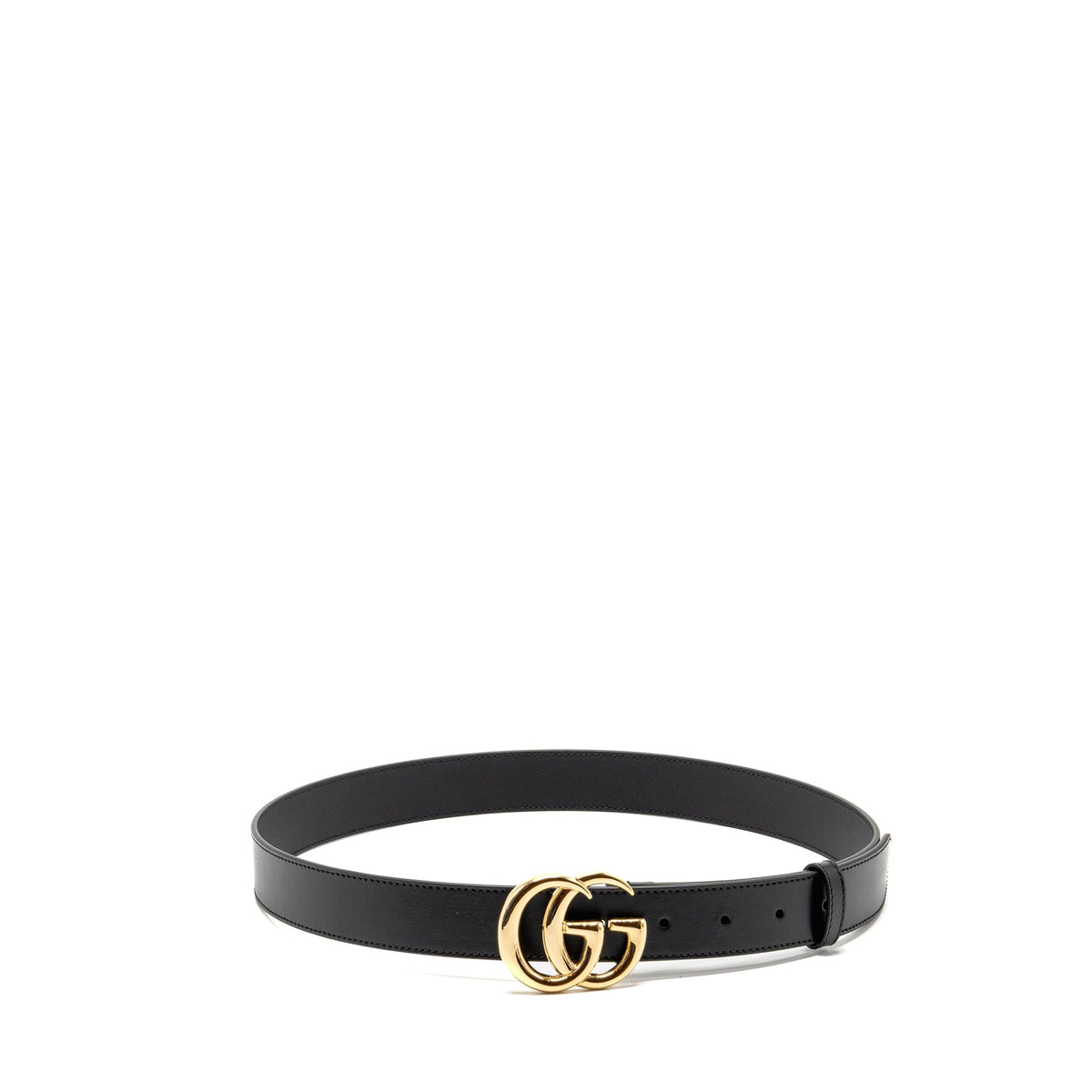 gucci-size-90-gg-marmont-thin-belt-leather-black-ghw-copy