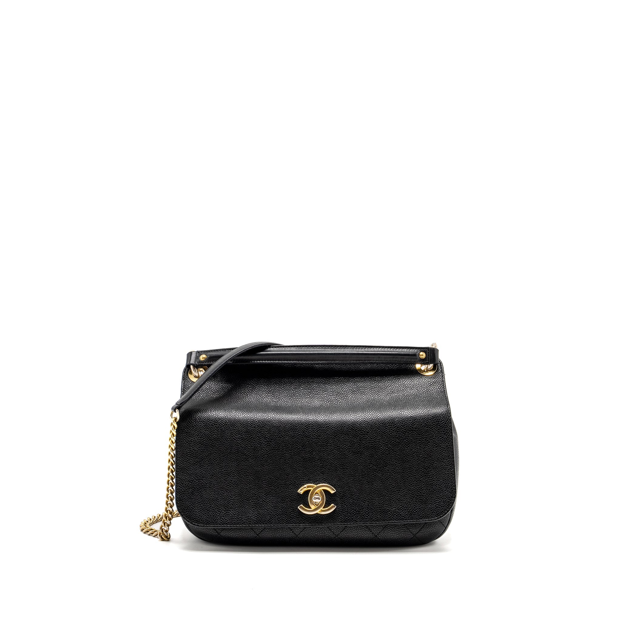 chanel-large-top-handle-flap-bag-grained-calfskin-black-ghw