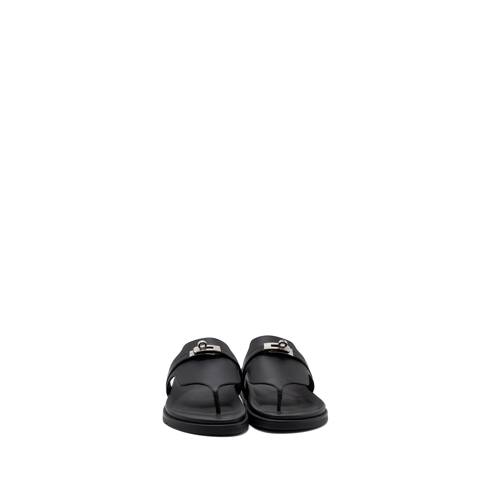 hermes-size-39-empire-sandals-calfskin-black-shw