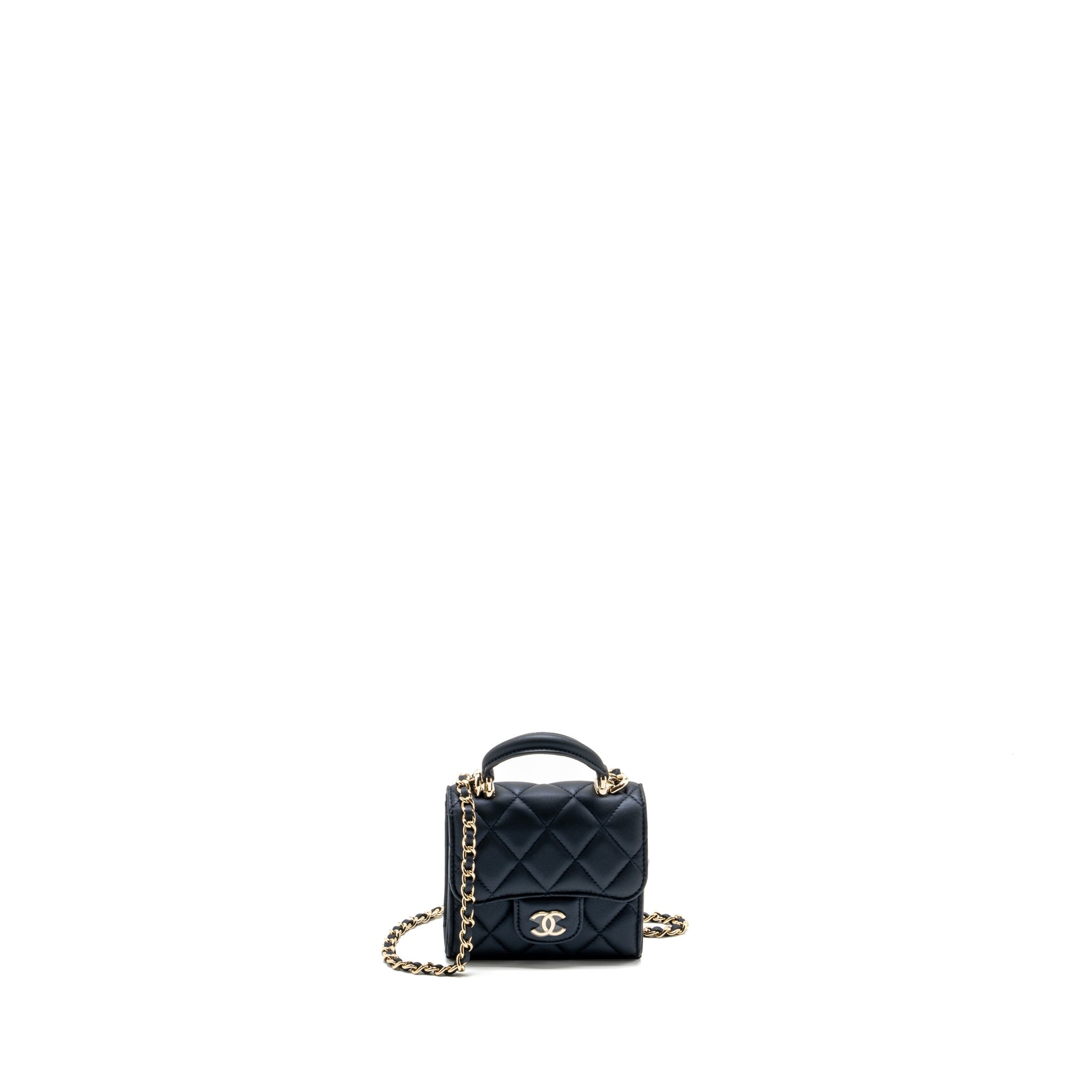 chanel-top-handle-mini-flap-bag-lambskin-metallic-blue-lghwmicrochip