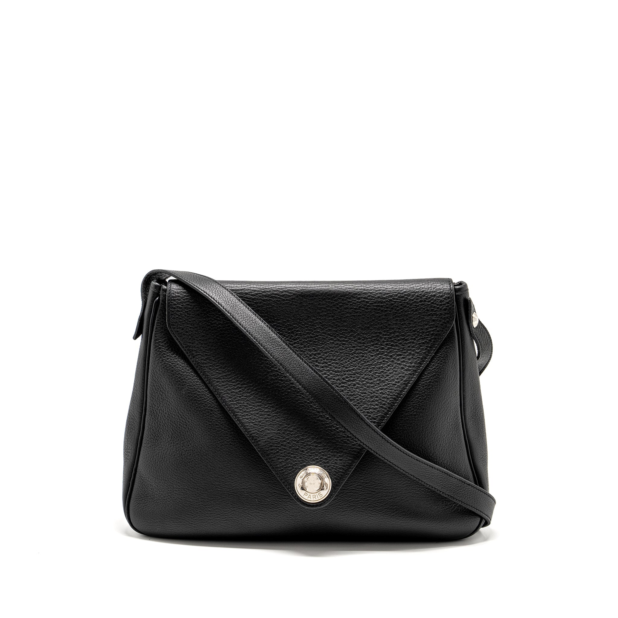 hermes-vintage-christine-bag-leather-black-shw-stamp-square-b
