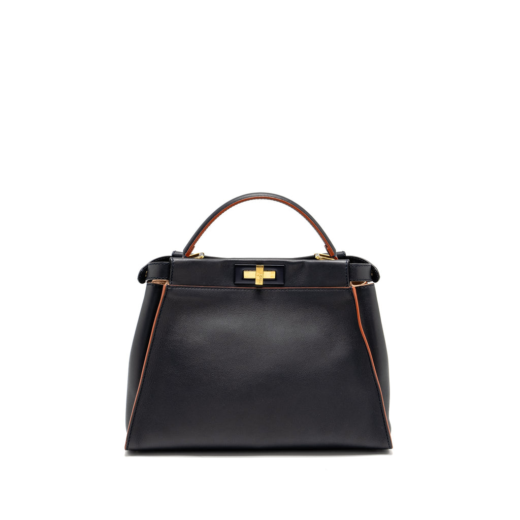 fendi-medium-peekaboo-calfskin-dark-blue-red-ghw
