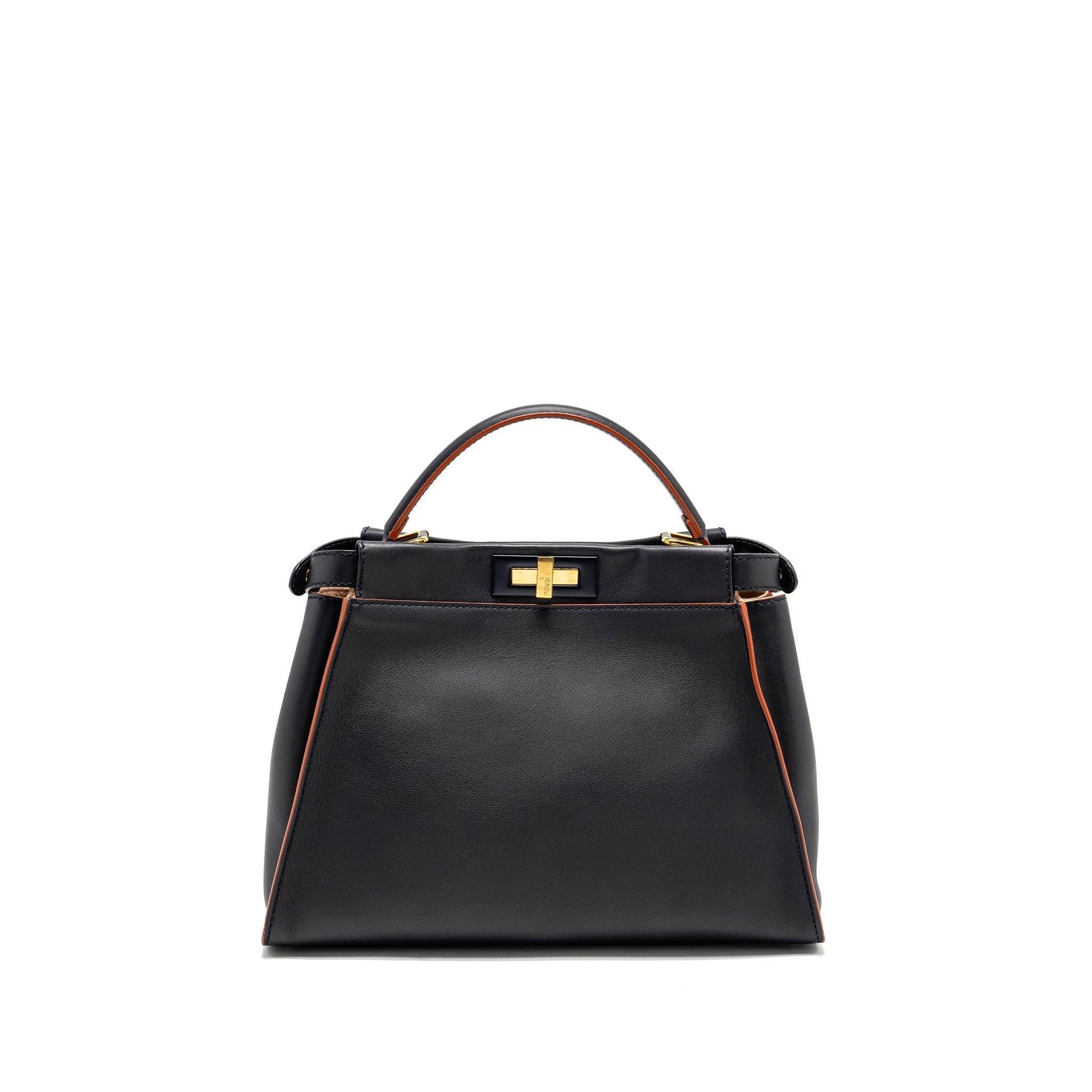 fendi-medium-peekaboo-calfskin-dark-blue-red-ghw