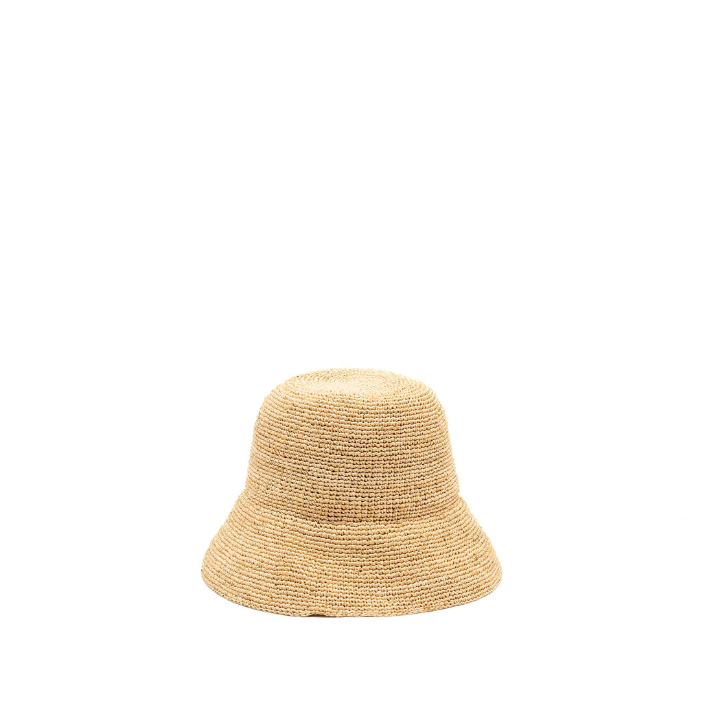 celine-size-s-triomphe-bucket-hat-in-raffia-natural-black