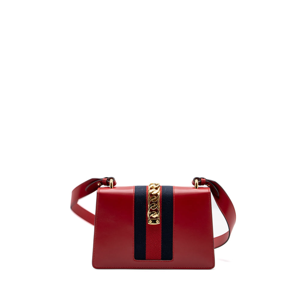 gucci-sylvie-shoulder-bag-calfskin-red-ghw