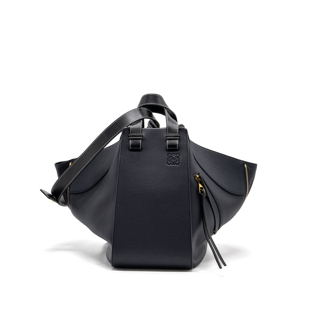 loewe-medium-hammock-bag-grained-calfskin-dark-blue-ghw