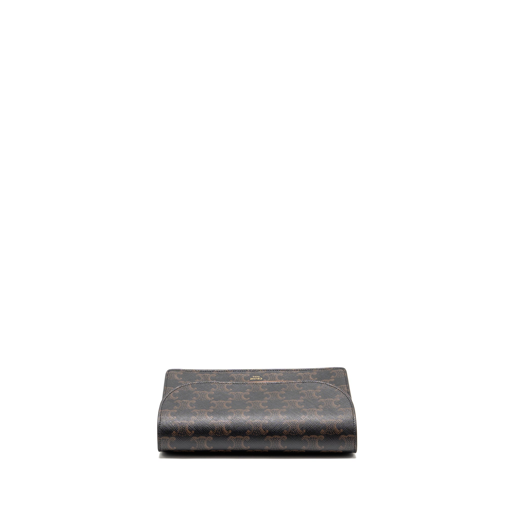celine-wallet-on-strap-triomphe-canvas-smooth-lambskin-tan-ghw-7