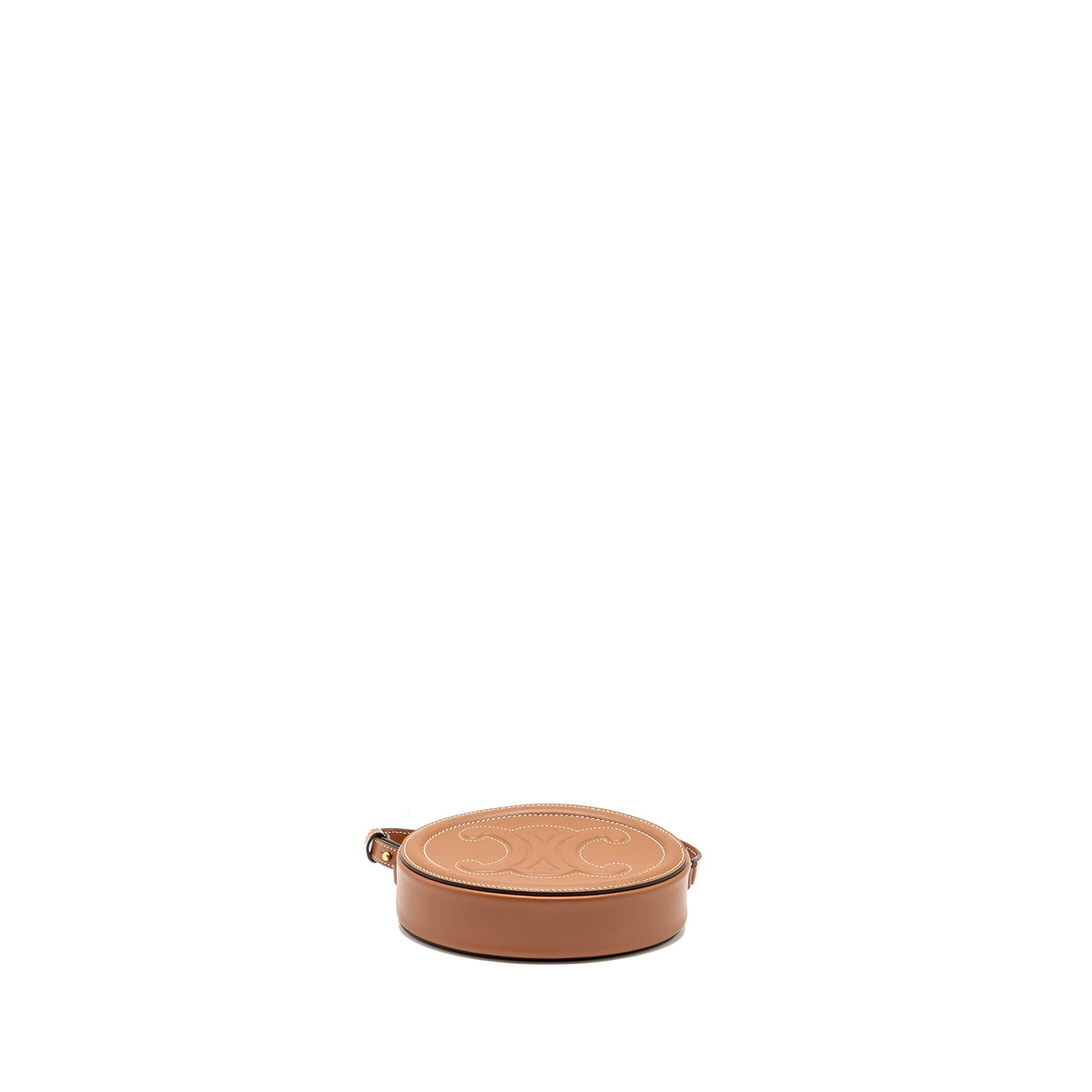celine-crossbody-oval-purse-cuirass-triomphe-smooth-calfskin-tan-ghw-2