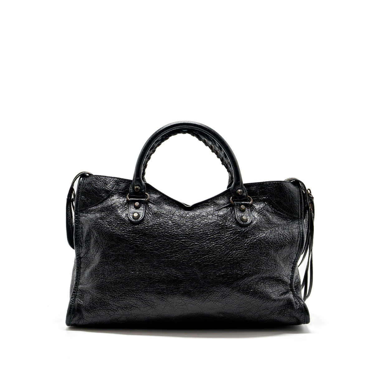 balenciaga-city-bag-calfskin-black-ruthenium-hardware