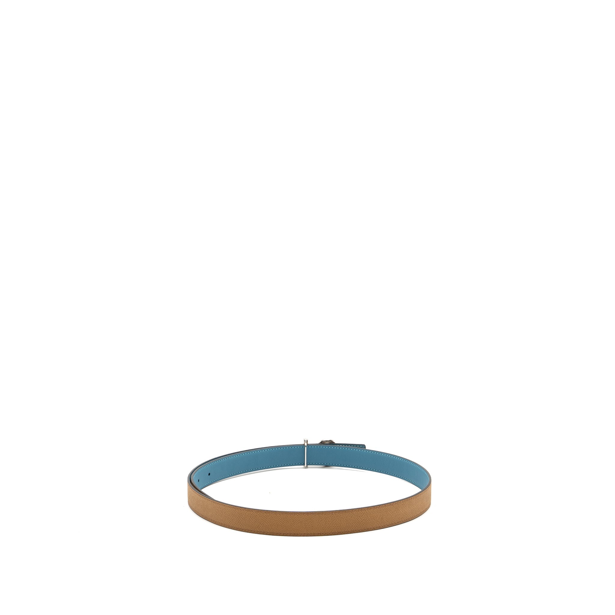 hermes-size-95cm-double-side-24mm-leather-belt-swift-epsom-blue-jeans-biscuit-with-limited-silver-tone-buckle