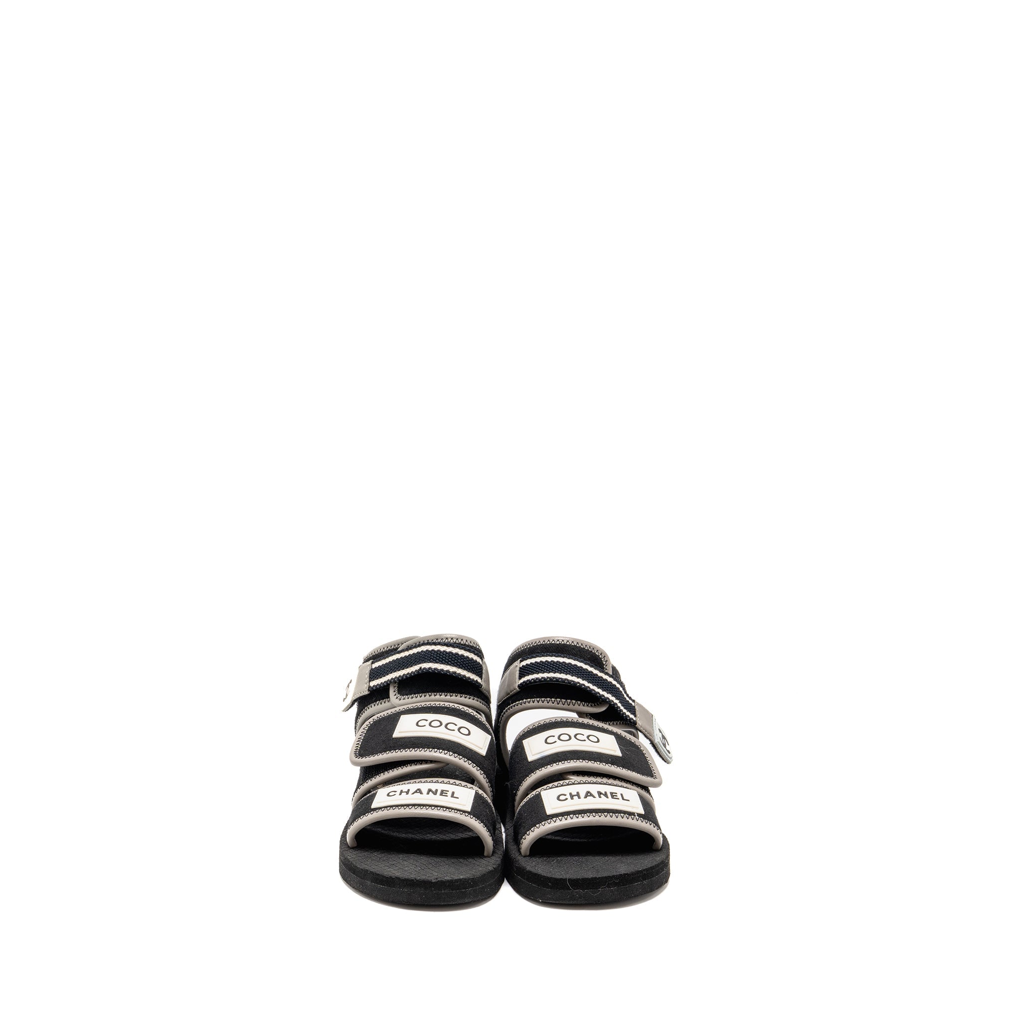 chanel-size-36-jersey-coco-strap-sandals-black-white