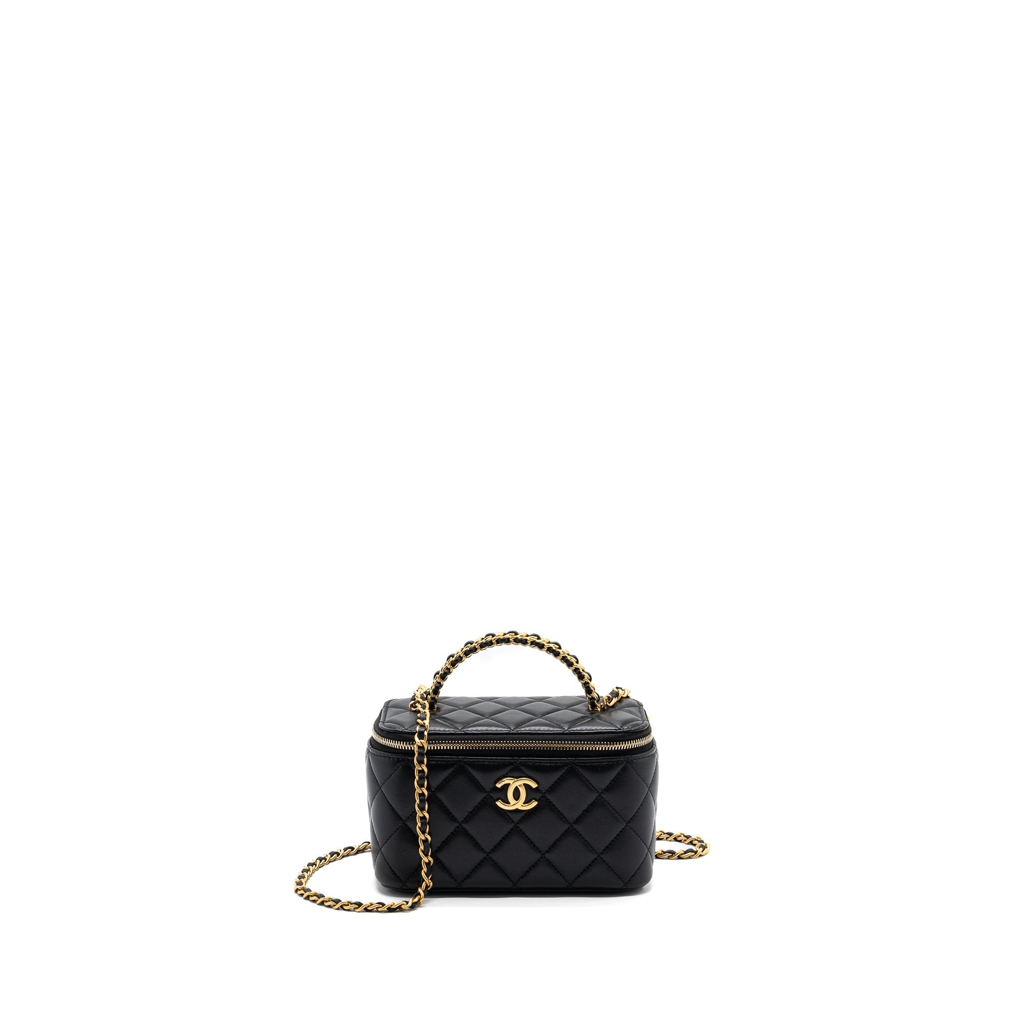 chanel-top-handle-long-vanity-lambskin-black-ghw-microchip