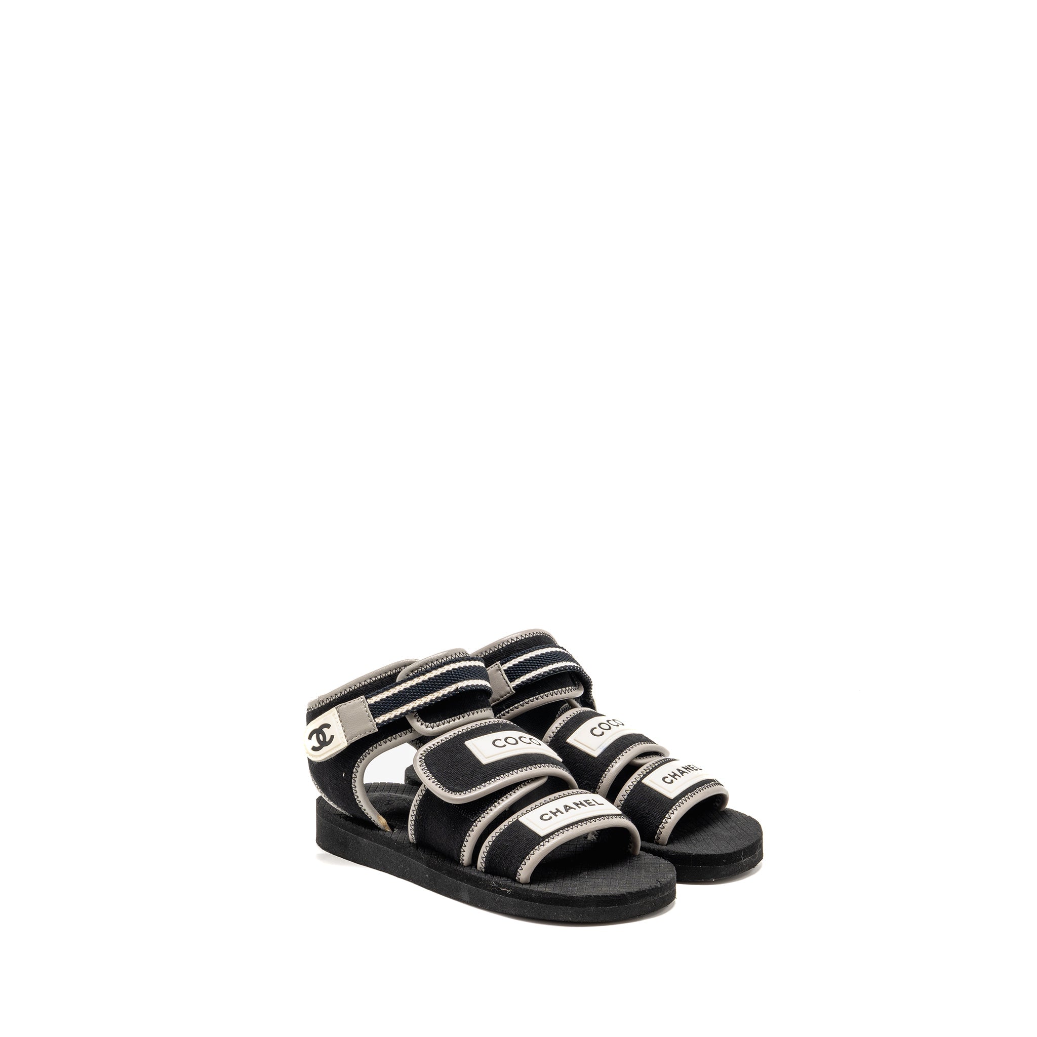 chanel-size-36-jersey-coco-strap-sandals-black-white