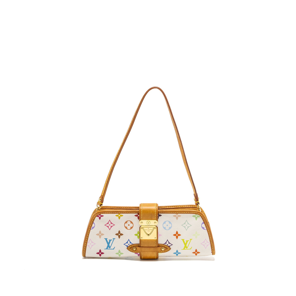 louis-vuitton-vintage-shirley-clutch-multicolour-monogram-canvas-whit-ghw