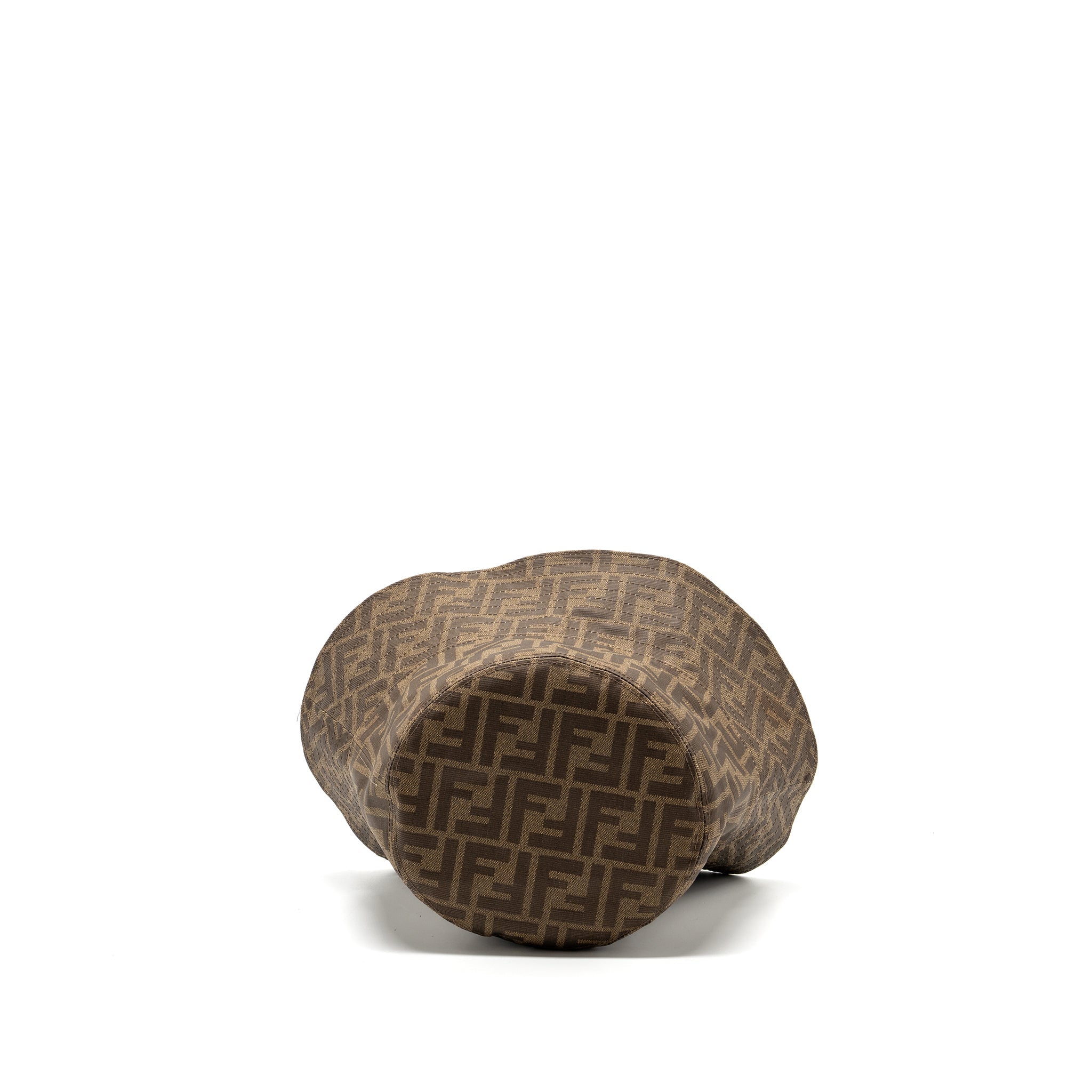 fendi-size-m-bucket-hat-brown-tech-fabric