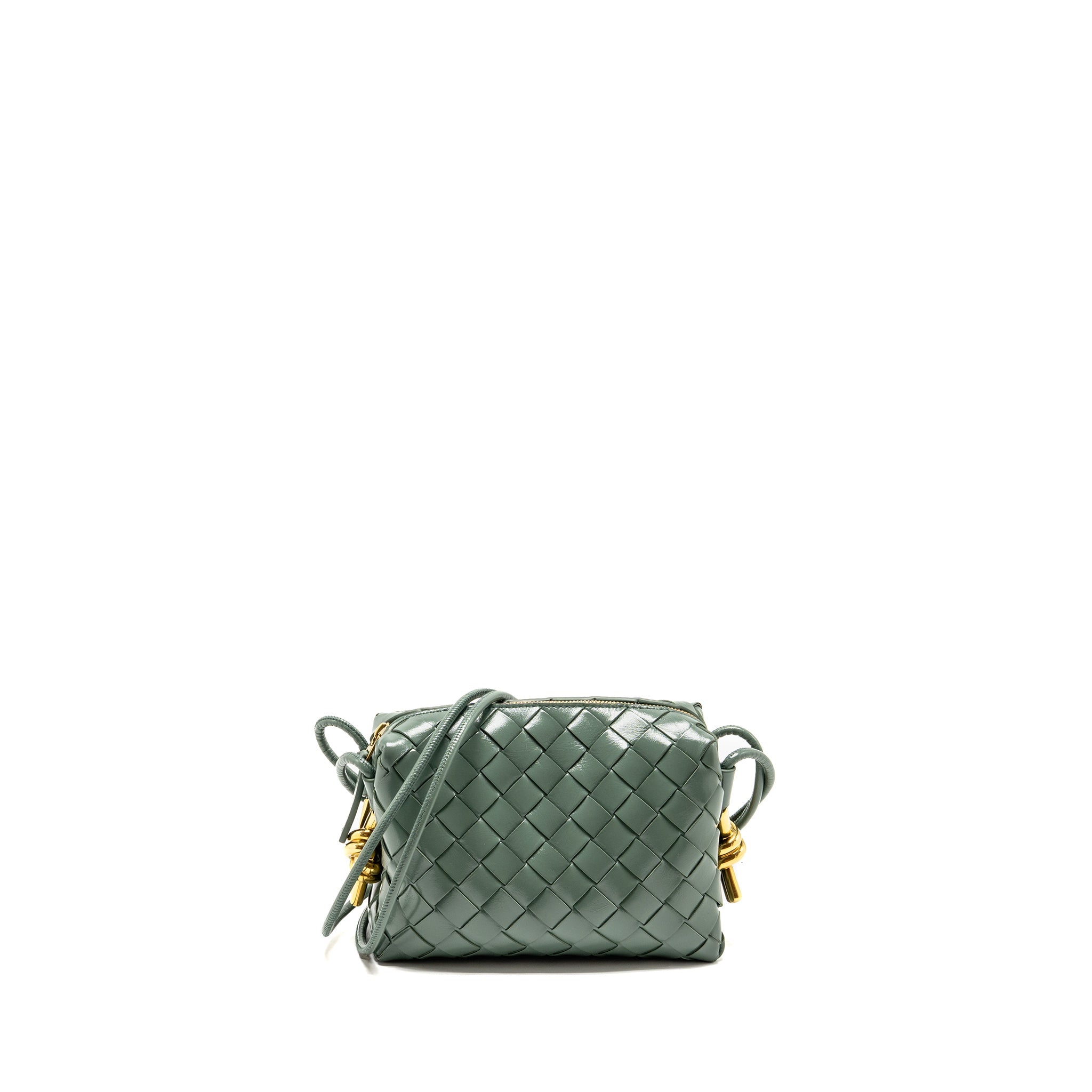 bottega-veneta-mini-loop-bag-metal-knots-calfskin-green-ghw