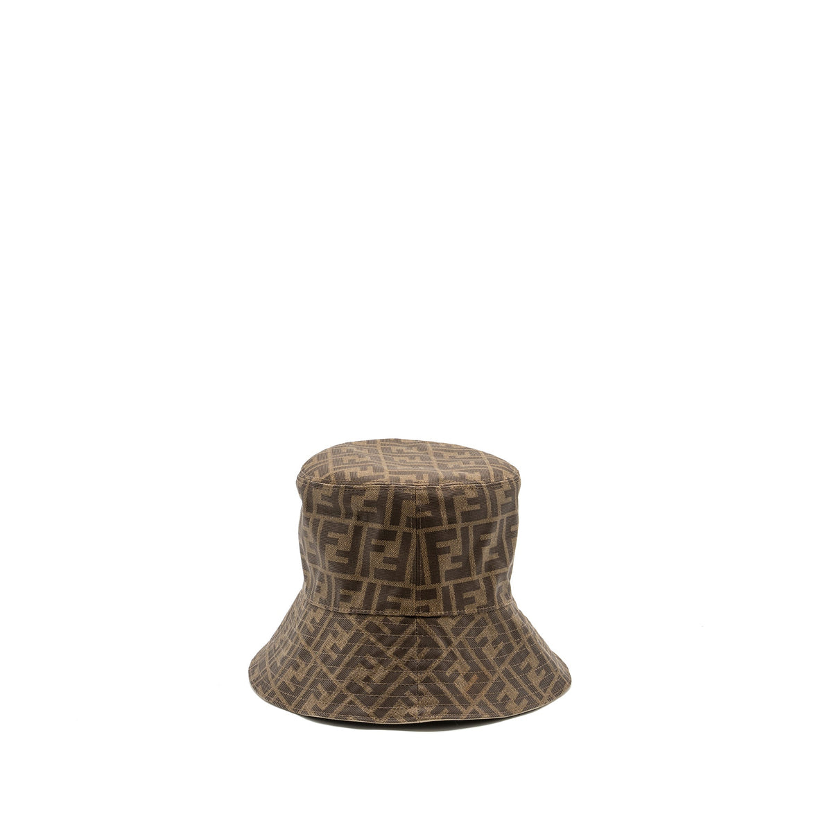 fendi-size-m-bucket-hat-brown-tech-fabric