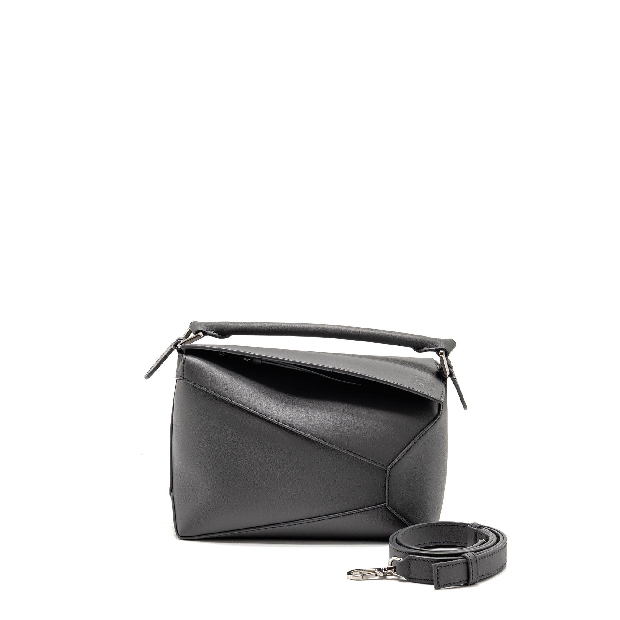 loewe-small-puzzle-bag-calfskin-grey-shw