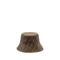 fendi-size-m-bucket-hat-brown-tech-fabric