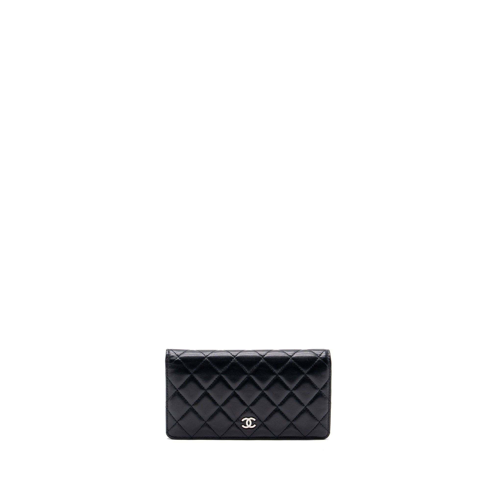 chanel-long-wallet-lambskin-black-shw