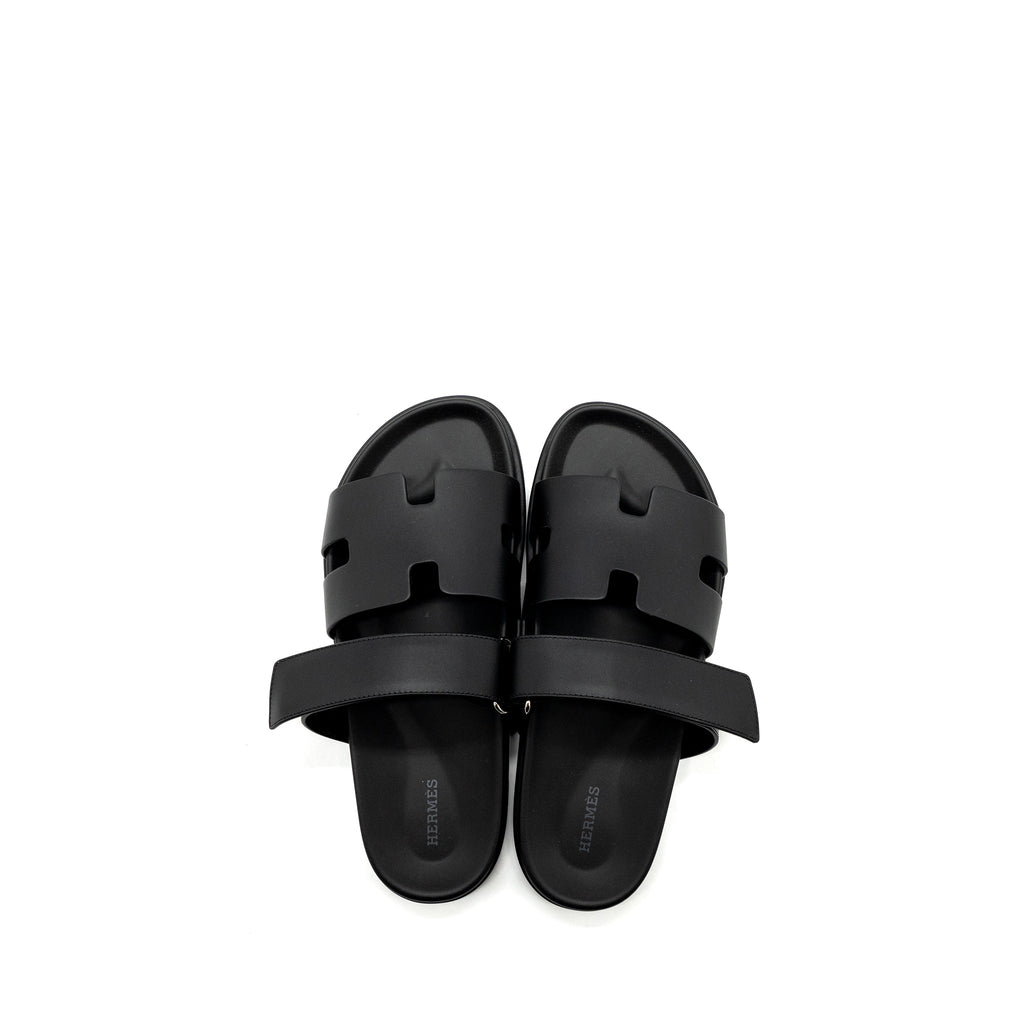 hermes-size-41-chypre-sandals-calfskin-black