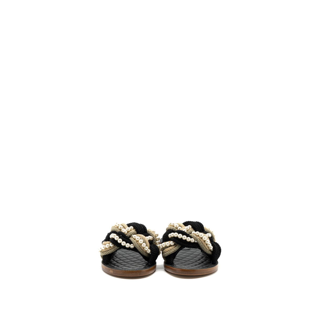 chanel-size-37-mules-cord-lambskin-black-copy