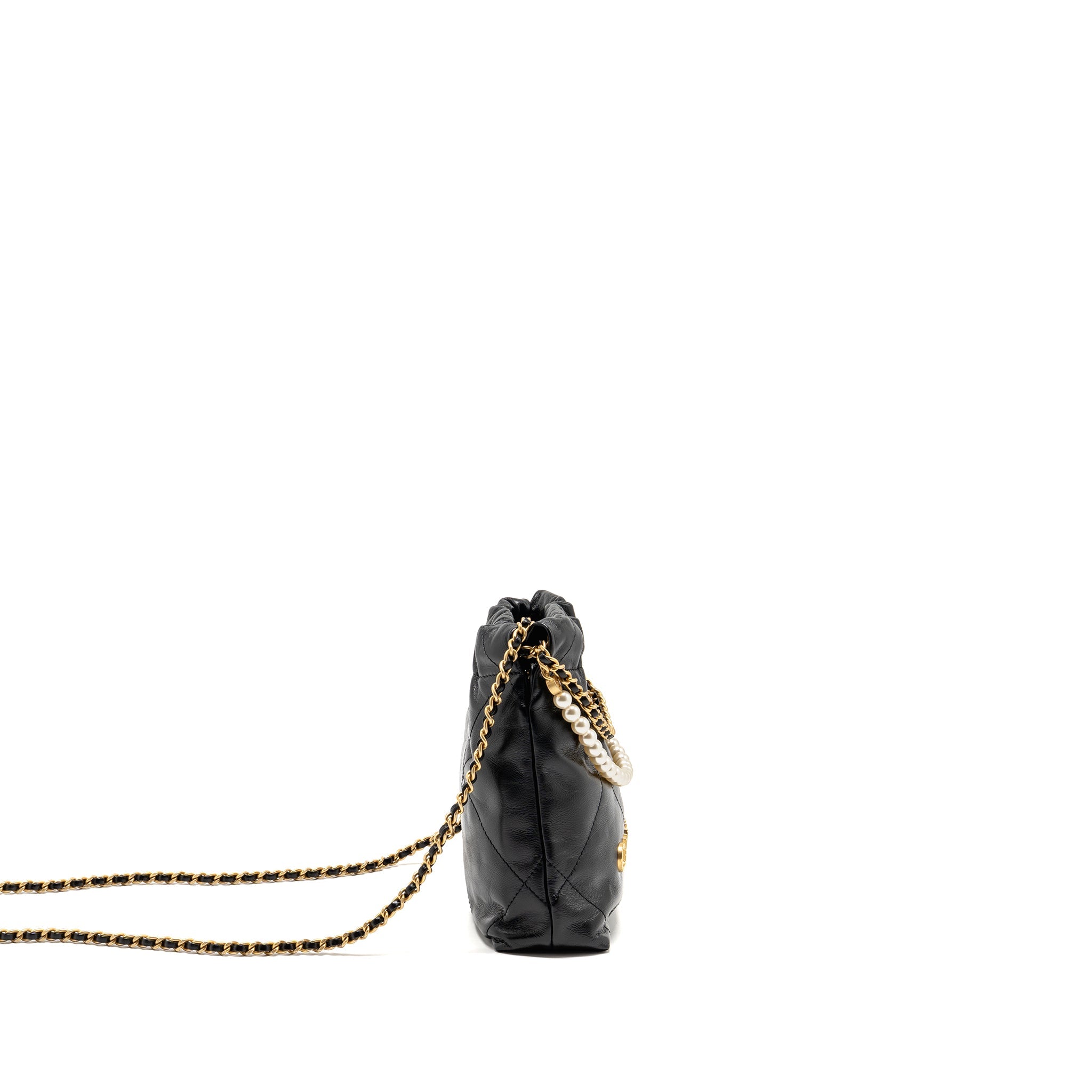 chanel-23s-mini-22-bag-with-pear-chain-shiny-calfskin-black-brushed-ghw-microchip