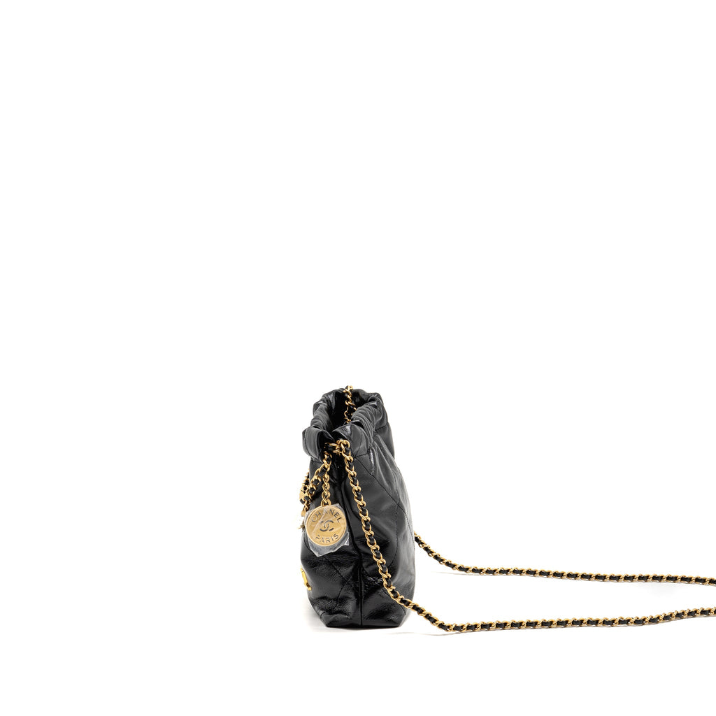 chanel-23s-mini-22-bag-with-pear-chain-shiny-calfskin-black-brushed-ghw-microchip