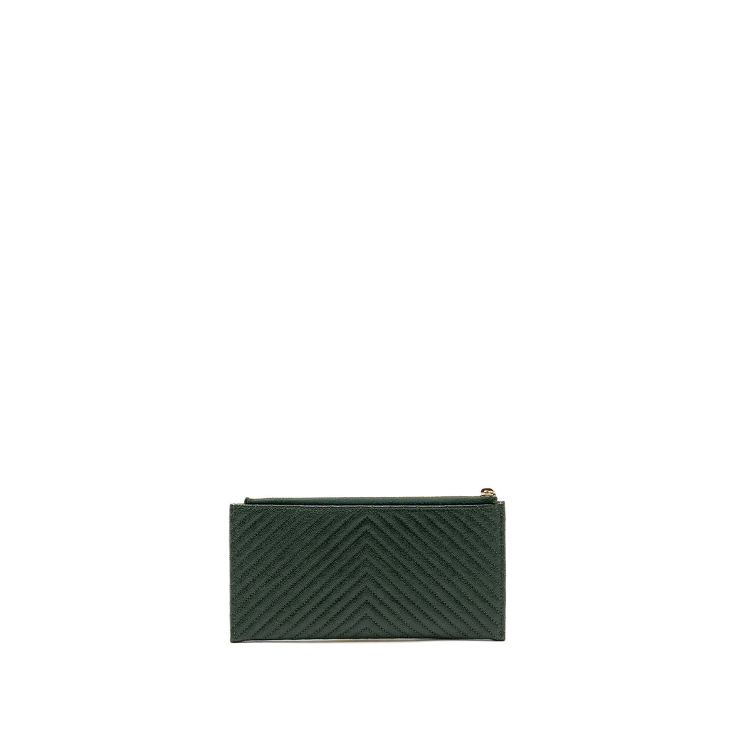 chanel-chevron-boy-zip-pouch-caviar-dark-green-ghw