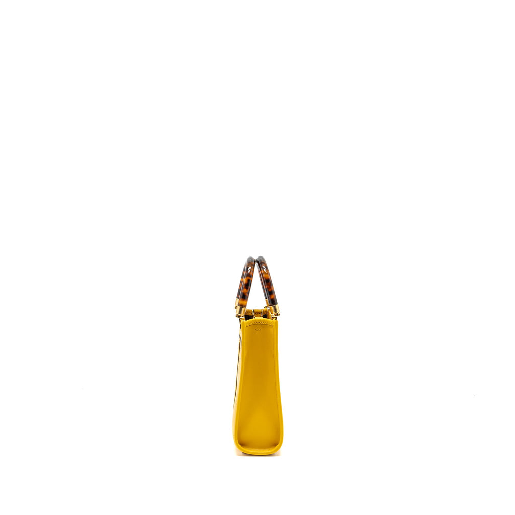 fendi-mini-sunshine-shopper-calfskin-yellow-ghw