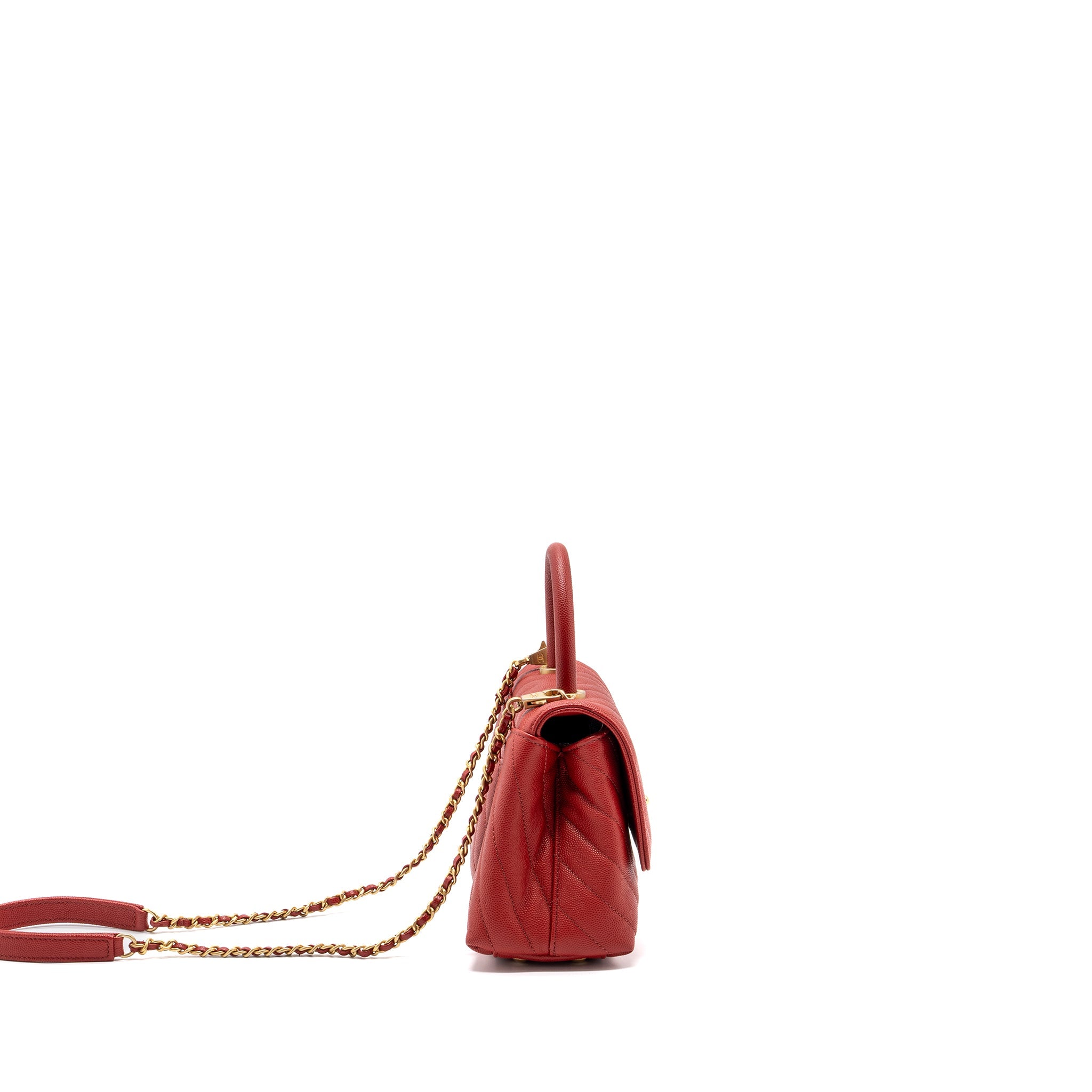 chanel-small-coco-handle-chevron-caviar-red-brushed-ghw