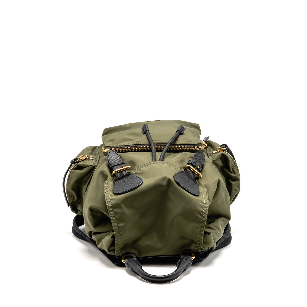 burberry-medium-rucksack-backpack-nylon-olive-green-ghw-1